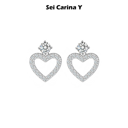 SeiCarinaY少女“心”简约耳环