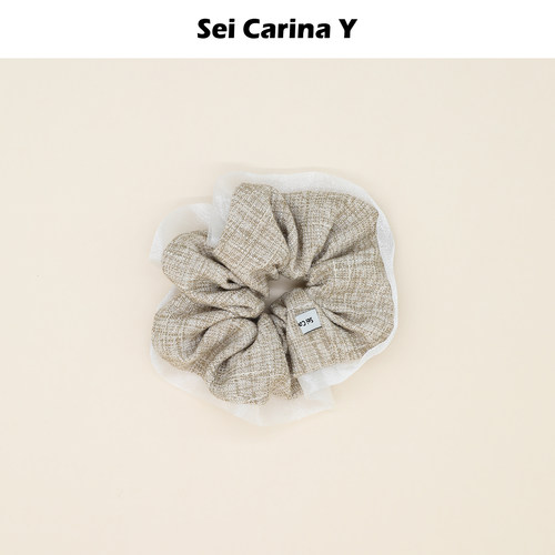 SeiCarinaY网纱拼接慵懒发圈