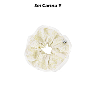 高端头绳百搭 Y小碎花复古拼接大肠发圈女扎头发饰新款 Sei Carina