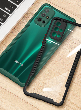 适用华为荣耀30s手机壳荣耀30青春版防摔镜头全包边保护套honor30s男新款lite女生透明cdy硅胶an90硬mxw潮an0