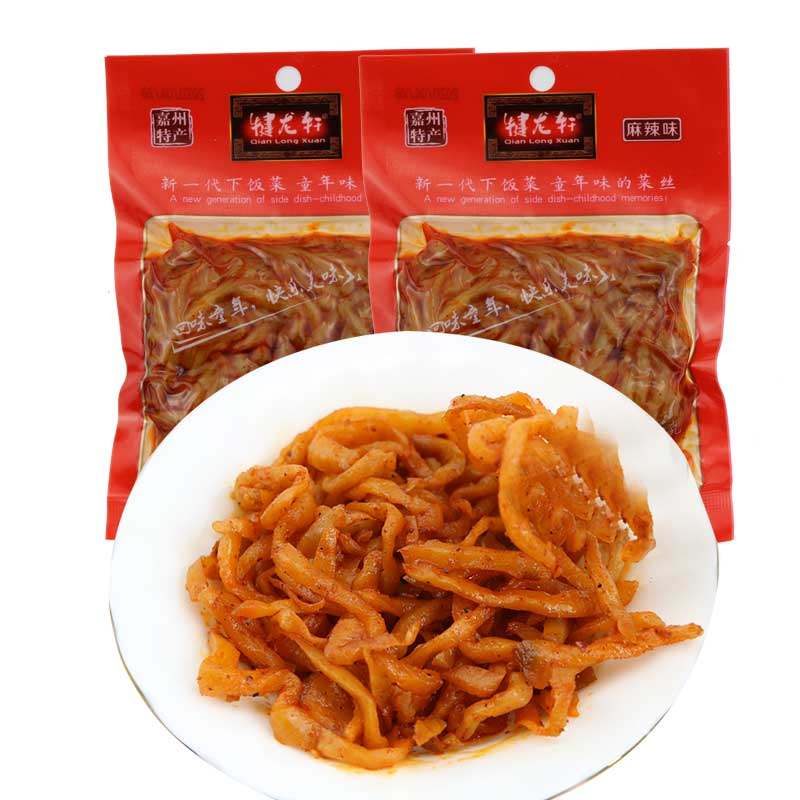 龙孔麻辣大头菜丝丝犍龙轩四川乐山犍为特产 下饭菜