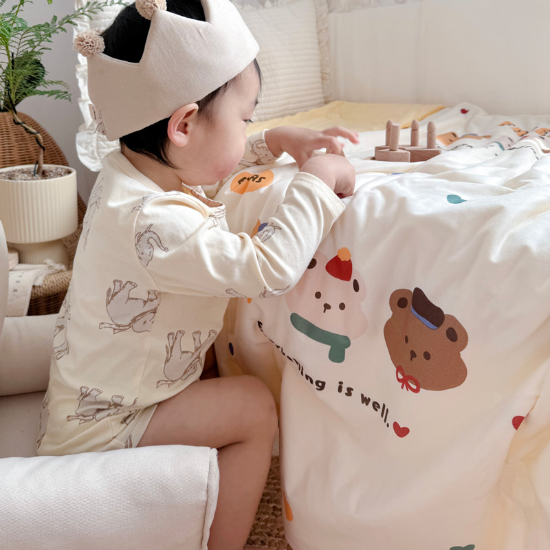 A类儿童夏凉被宝宝小盖被幼儿园冰丝凉感空调被婴儿夏季薄被子