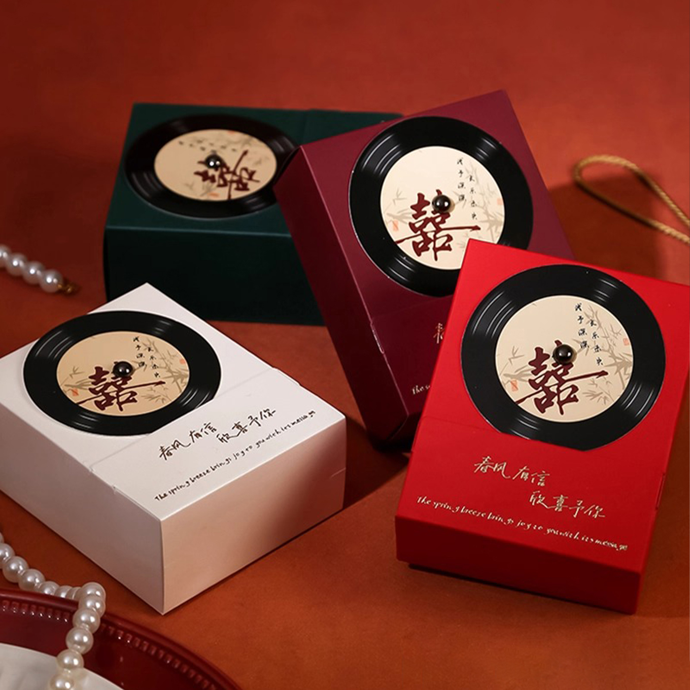 2025新款唱片机结婚喜糖盒