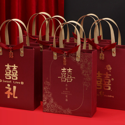 结婚专用手提袋子婚礼伴手礼袋