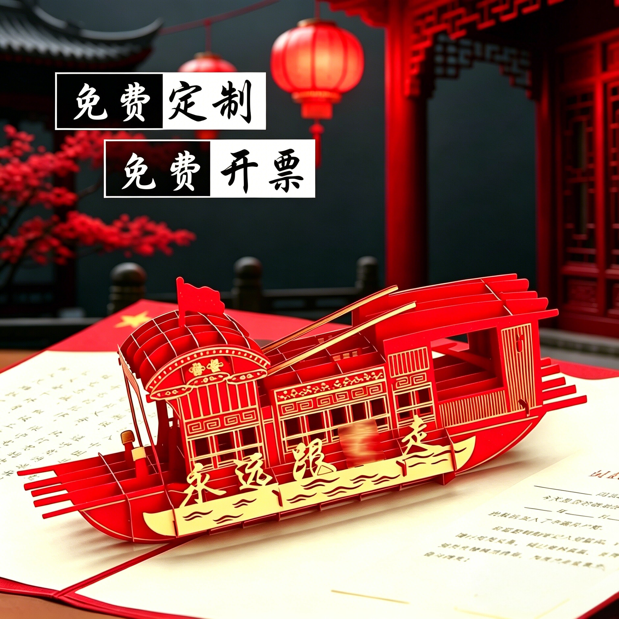 高级感党员政治生日贺卡2026新款