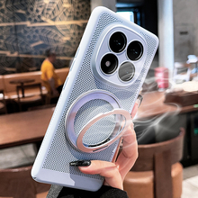 几何魔方适用红米note14pro+手机壳note13新款360磁吸支架12超薄保护套redmi防摔全包散热男女款夏季透气硬壳