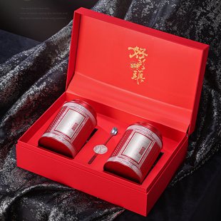 高档红茶茶叶包装盒空礼盒装凤凰单枞野生古树茶铁罐绿茶半斤装