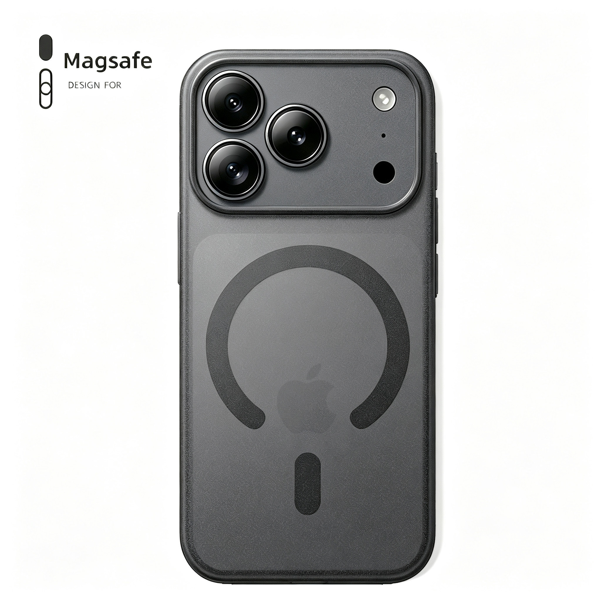 适用苹果18pro手机壳magsafe磁吸硬壳iphone18promax黑色超薄透明磨砂防摔手机套新款18pm高级感18男硅胶软pc