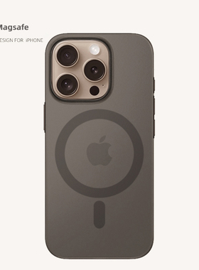 适用苹果17promax磁吸手机壳iphone16pro全包超薄透明磨砂17pm新款magsafe防摔15pro手机套14高级感硬13男12p