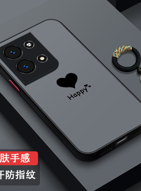 适用OPPOReno9手机壳全包防摔硅胶Reno9pro男女新款磨砂亲肤Reno9pro+防指纹超薄散热透明PHM110个性简约爱心
