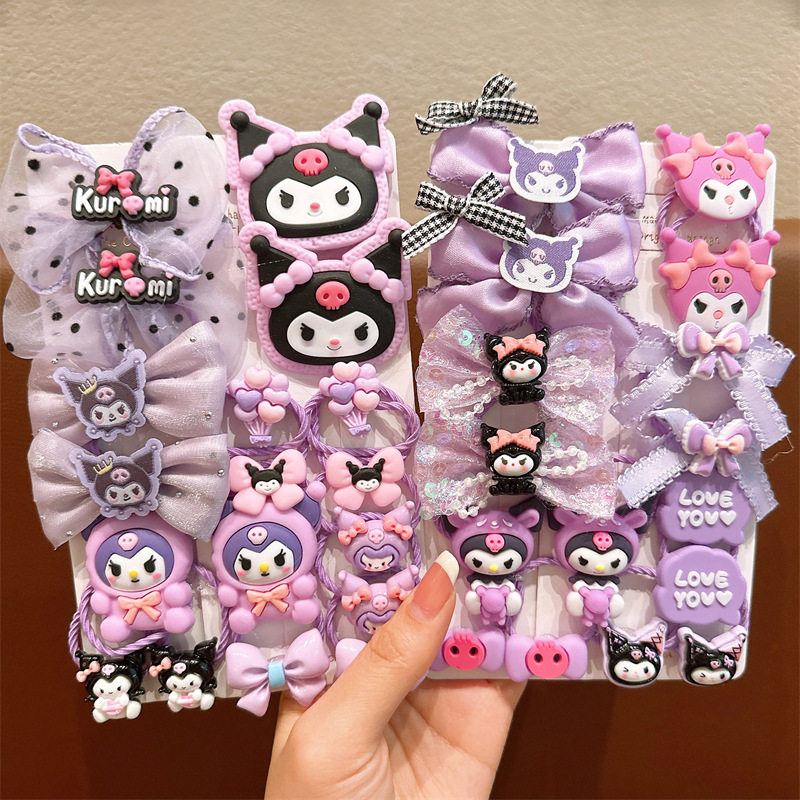 lujunni库洛米头饰库洛米儿童皮筋女童不伤发弹性好橡皮筋宝宝头