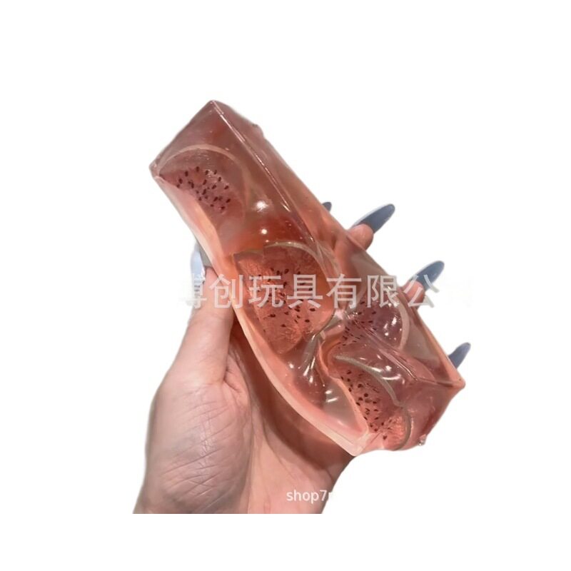 安静说叔新品水果长条手作球系列胶感可回弹捏捏纯手工diy解压