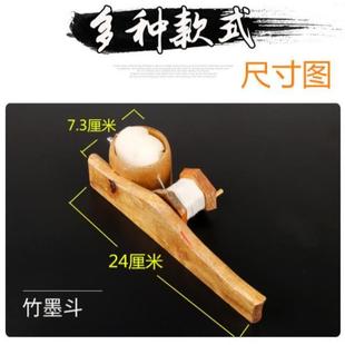 墨斗一人弹线专用迷你放线木制工地画线工具包老式划线动弹墨仓手