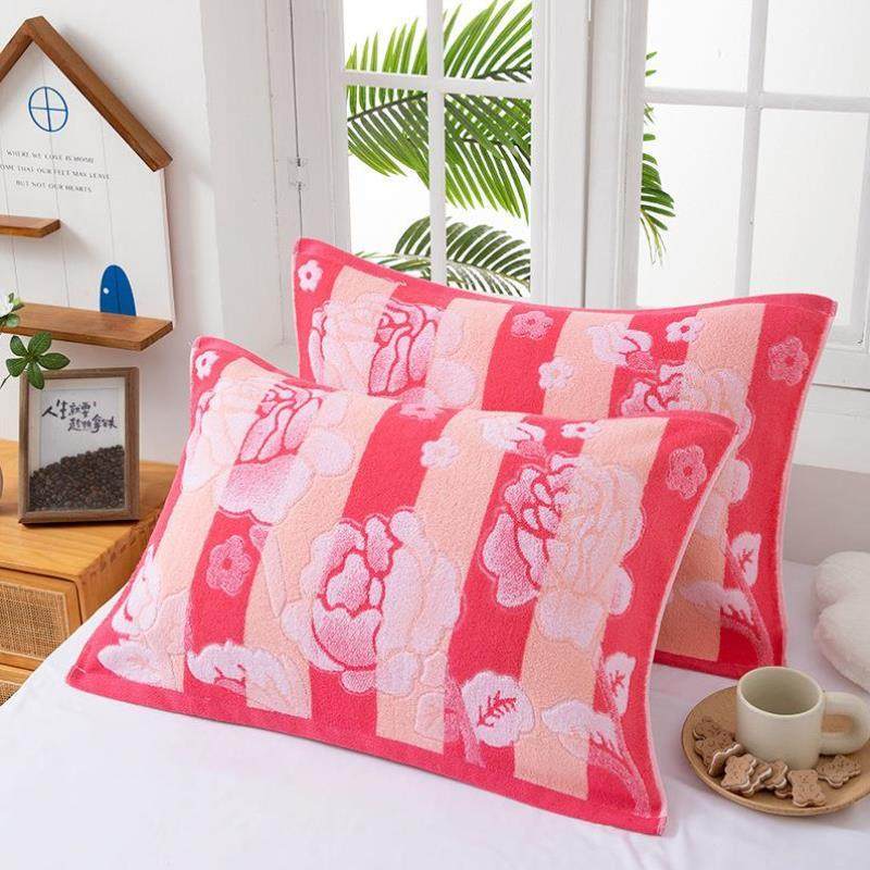 枕巾老式防睡觉流口水枕巾2025新款纯棉枕头巾夏季大号高档酒店