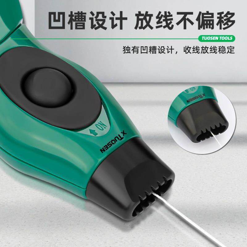 墨斗木工专用不漏墨新款自动神器手动弹线水平仪画线墨线木斗工具