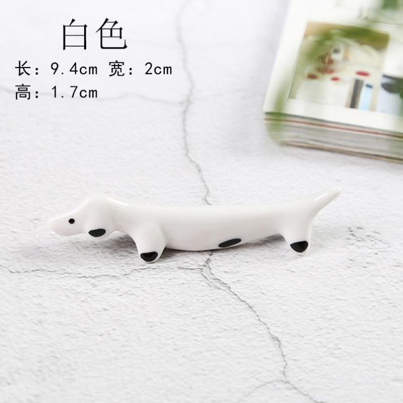 油画笔架大号筷子架新中陶瓷筷架餐桌筷勺酒店毛笔搁笔架餐具摆放