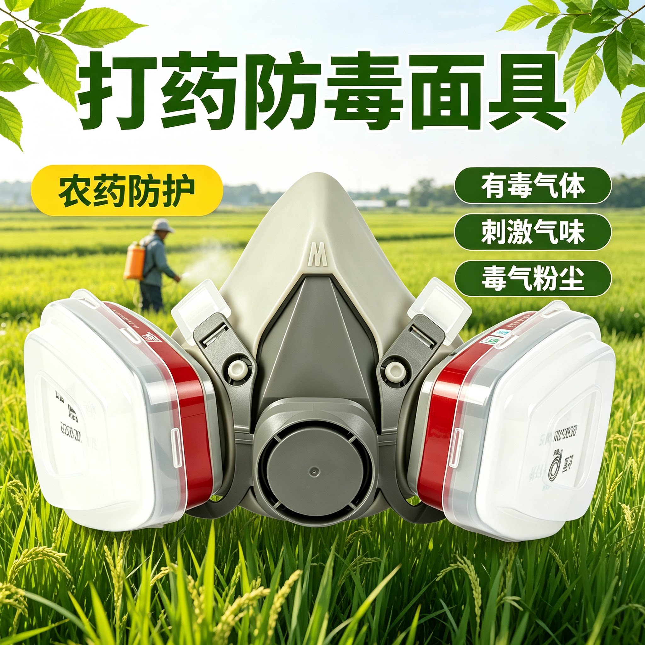 防毒面具打农药拼豆放毒防甲醛化