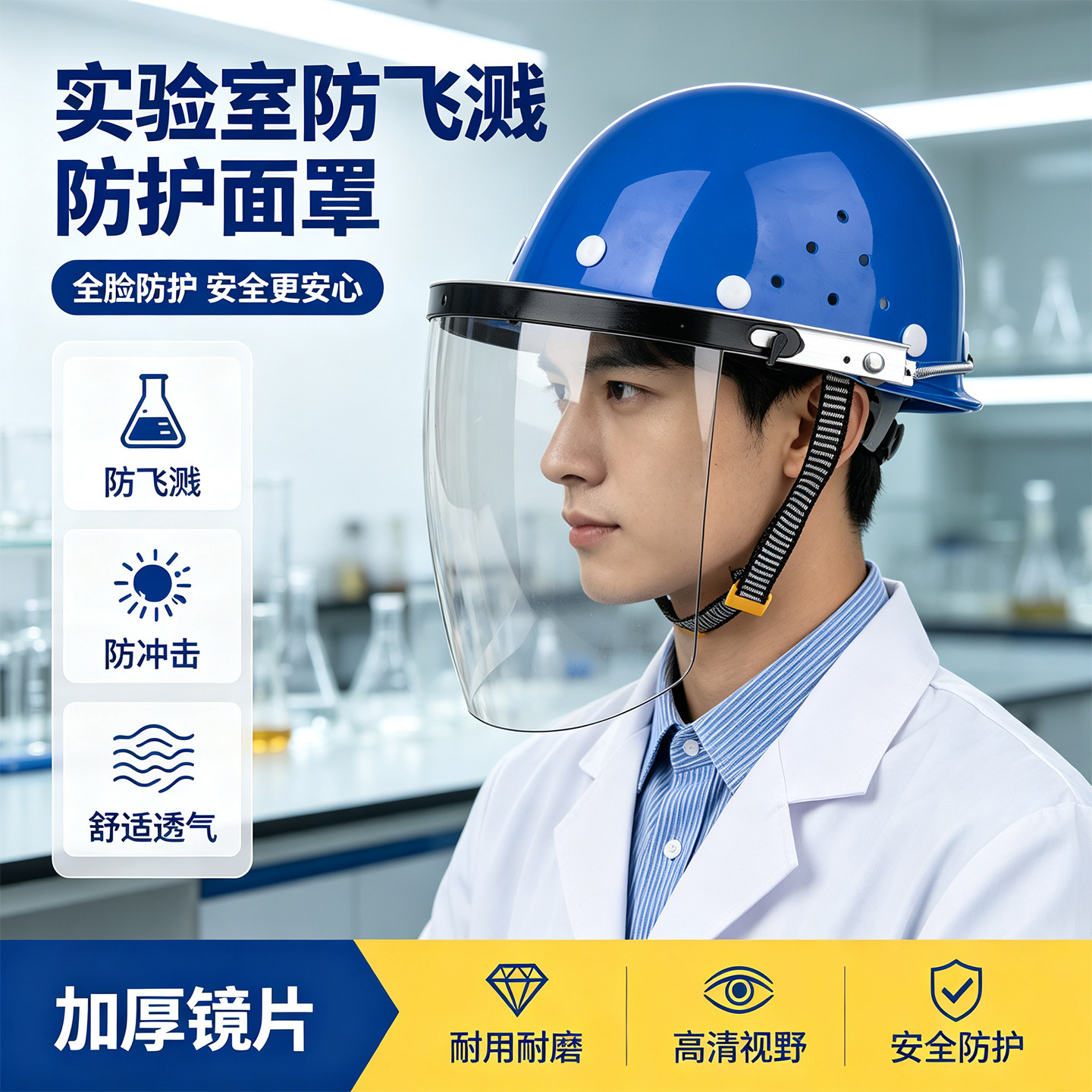 防酸碱实验室面罩化工厂全脸防酸