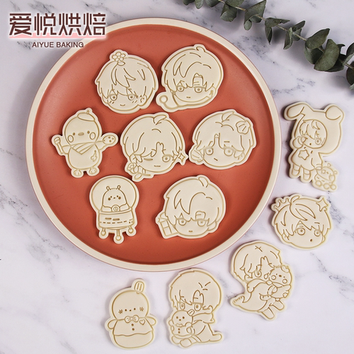 恋与深空喵呜卡通曲奇饼干模具