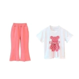 Нарукавники для отдыха, комплект, летняя одежда для девочек, дышащие шорты, штаны, в корейском стиле, короткий рукав, рукава фонарики