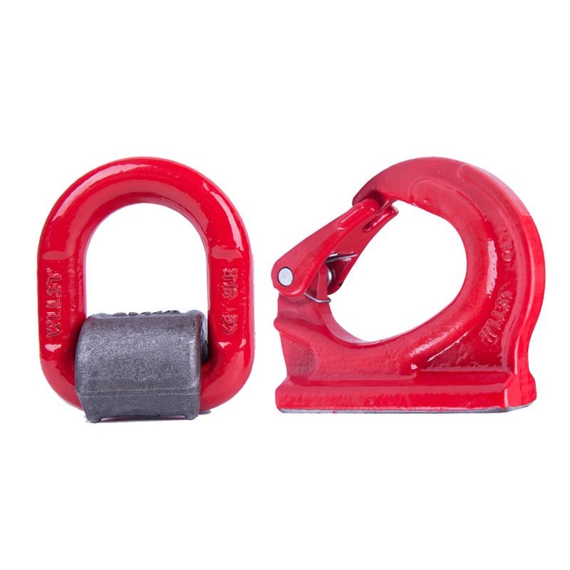 G80级焊接D型吊环1-20T模锻焊接吊耳焊接环焊接吊钩挖掘机挖斗钩