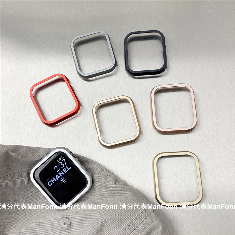 适用苹果手表保护套AppleWatch9876SE代铝合金属边框iwatch54表壳 智能设备 智能手表手环表带/腕带 原图主图