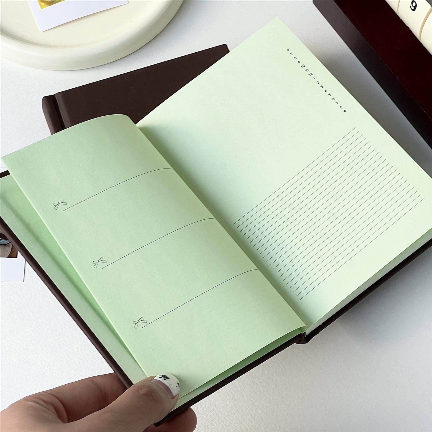 薄荷生巧巧克力手账本A6素材diy高颜值简约小众日常打卡记录本子,文具电教/文化用品/商务用品,手帐/日程本/计划本,淘宝优惠券,粉丝福利购,淘宝优惠卷