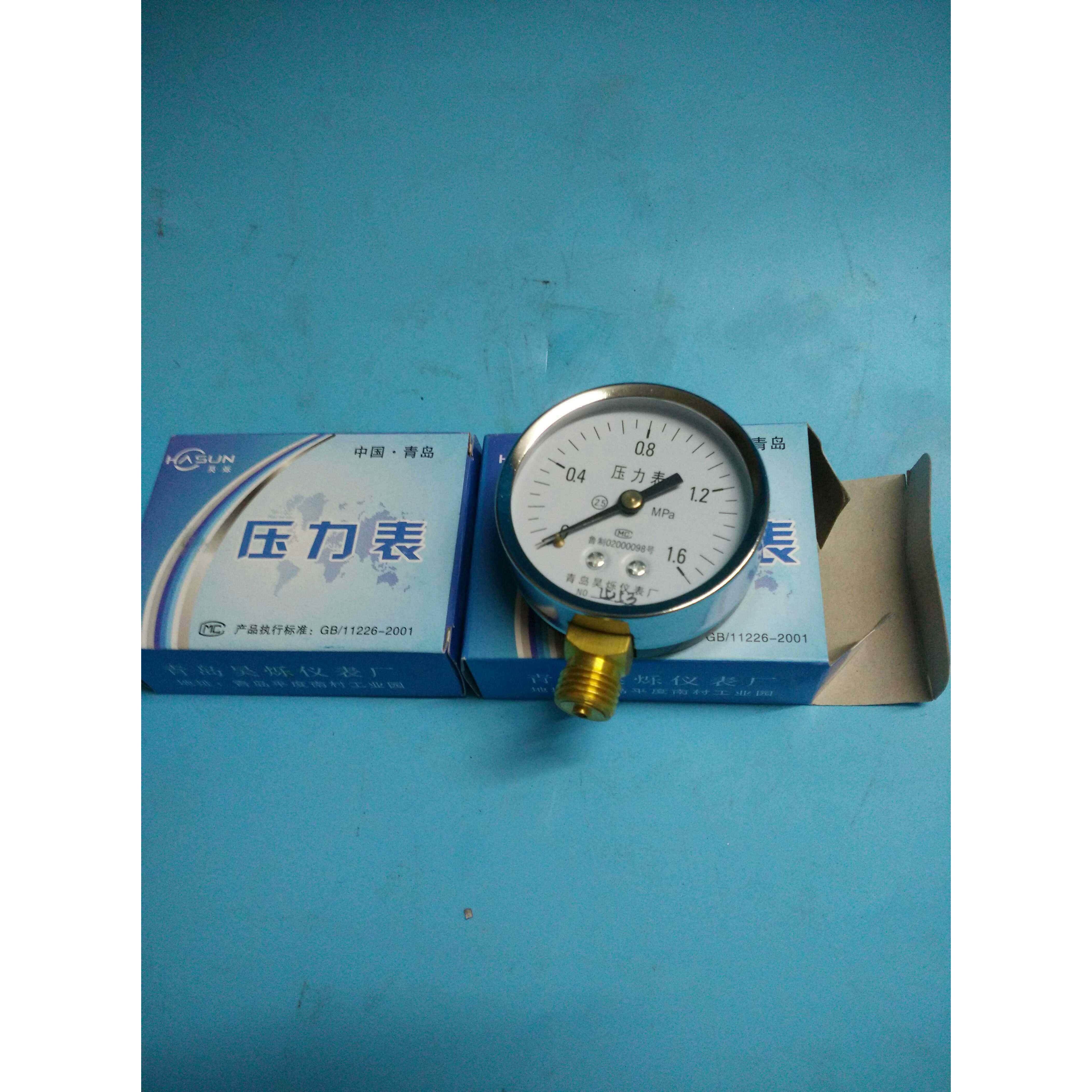 9空压机压力表 60*1.6兆帕压力表