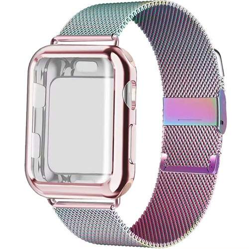 Case+strap for Apple Watch Band 44mm 40mm 42mm 38mm 40 44