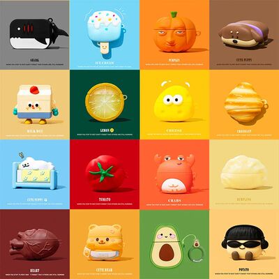 3D Ice Cream Puppy Cartoon Cover for AirPods 4 Case Cute