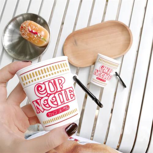 3D Cute Cup Noodles Earphone Case for AirPods Pro Cover
