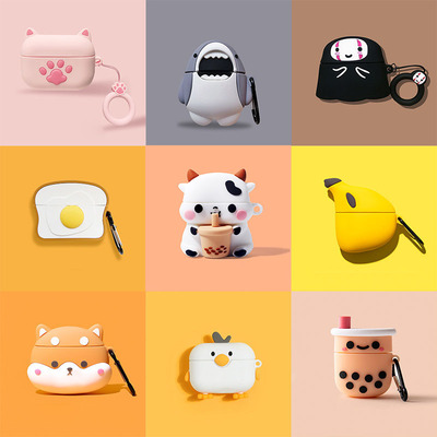 3D Cartoon Animal Soft Silicone Headphones Case for AirPods