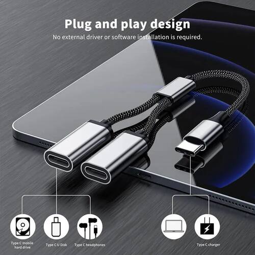 Multi USB Hub Extensions 3/2 Port Type C Hub USB Splitter