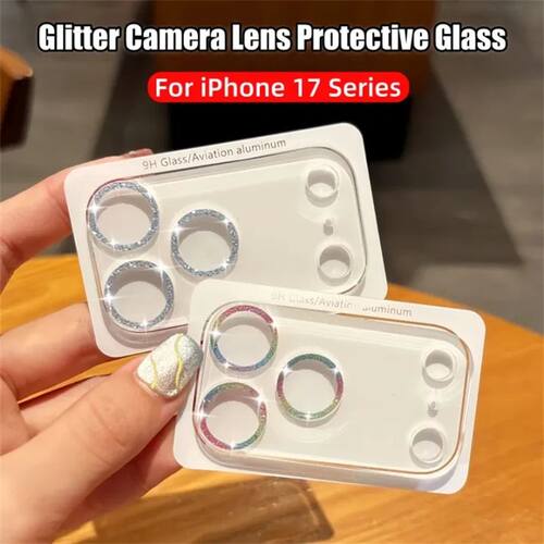 Bling Glitter Camera Lens Tempered Glass Screen Protector