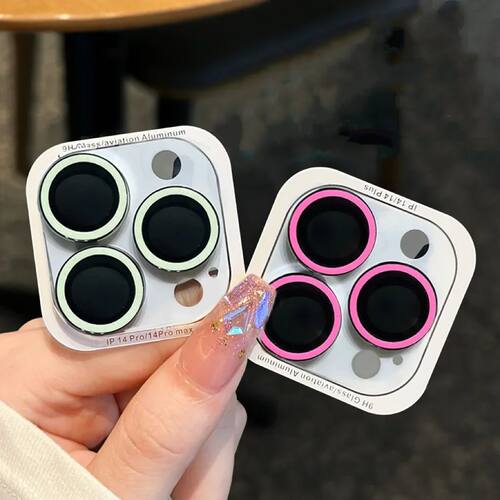 2-3Pcs Noctilucent Camera Lens Protection For IPhone 16 17