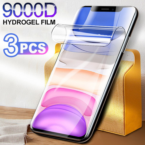 Hydrogel Film Screen Protector For iPhone 11 12 Pro X Xr XS Max Soft Protective Film For iPhone 15