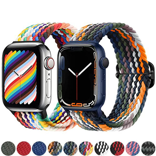 Braided solo loop For Apple watch band 49mm 45mm 44mm 40mm