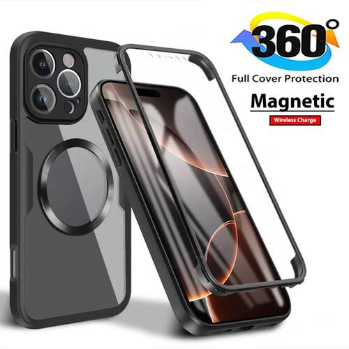 360 Full Cover Screen Protector Phone Case For iPhone 16