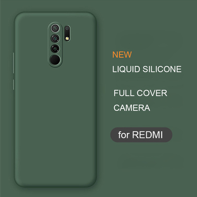 full cover liquid silicone phone case for xiaomi redmi note