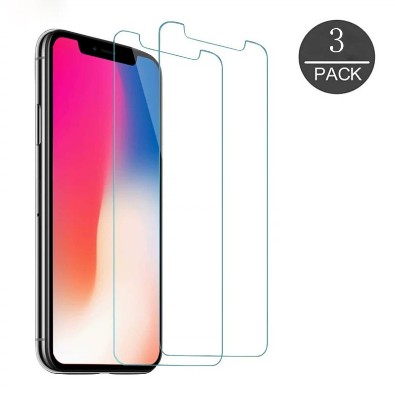 3 шт. защитная пленка для iPhone 7 8 6 6s Plus X RX XS 11 Pro 13 15 Max стеклянная защитная пленка чехол