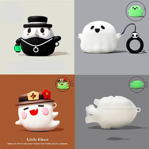 3D Luminous Skeleton Night Lights Skull for Airpods 4 Case