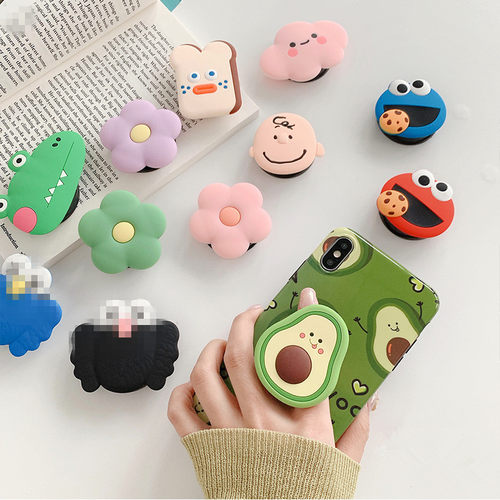 NEW Cartoon Round Universal Mobile Phone Ring Holder Airbag