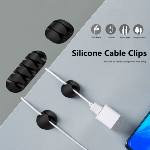 Silicone USB Cable Organizer & Cable Winder Cable
