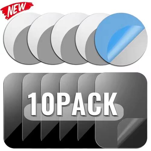 5/10PCS Magnetic Metal Plate Disk Car Phone Holder Stickers