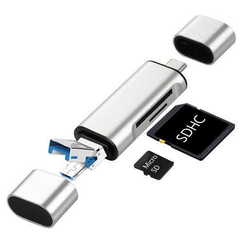 2022 USB 3.0 Micro USB Type C Card Reader SDHC SD TF MicroSD