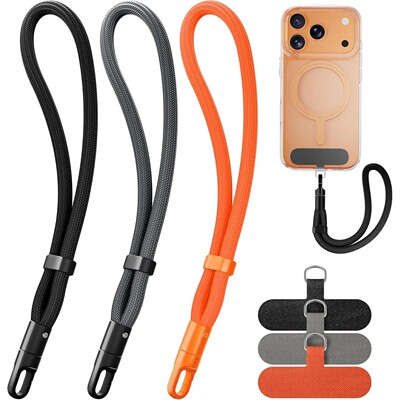 3PCS Adjustable Phone Wristband Chain With Drawstring Tag,
