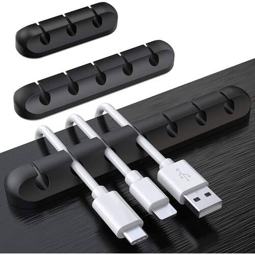 3/5/7 Holes Cable Holder Silicone Flexible Cable Winder