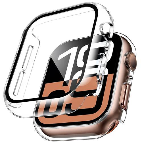 2pcs Tempered Glass Case For Apple Watch Series 11 10 9 8 7