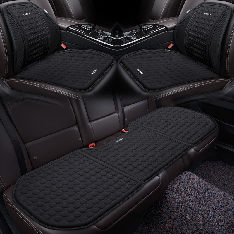 夏季汽车坐垫单片蜂窝冷凝胶透气凉垫防滑通风四季通用办公室座垫