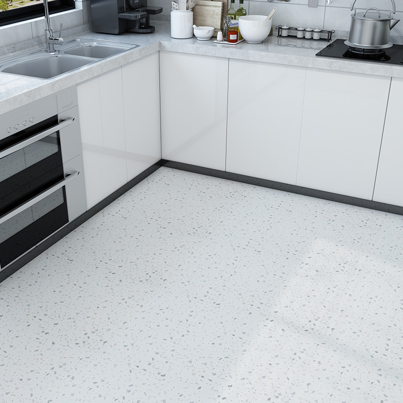 凡菲防水地贴水磨石厨房浴室自粘防滑耐磨地板贴纸翻新改造地面